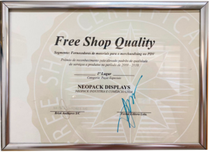 free shop quality premio neo pack display