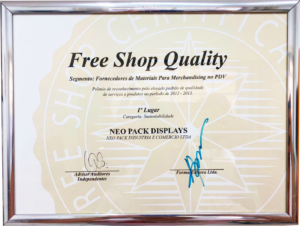 free shop quality premio neo pack display