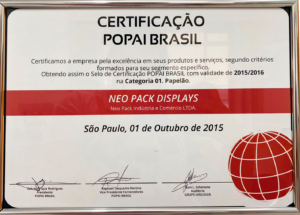 certificação popai brasil premio neo pack display