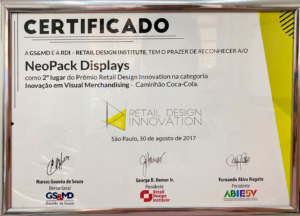 certificado premio neo pack display