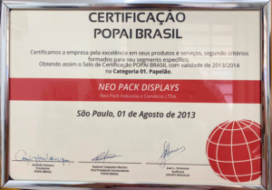 certificação popai brasil premio neo pack display